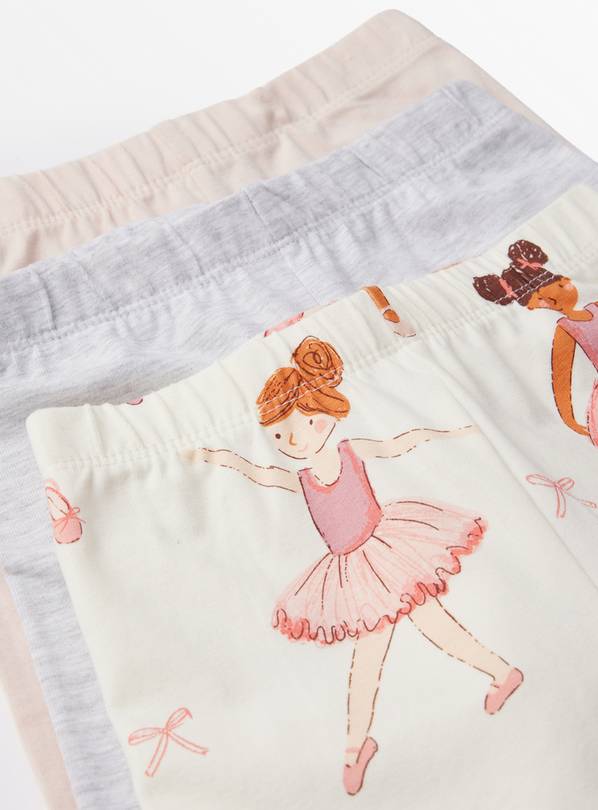 Buy Pastel Ballerina Cycling Shorts 3 Pack 1 2 years Skirts and shorts Argos